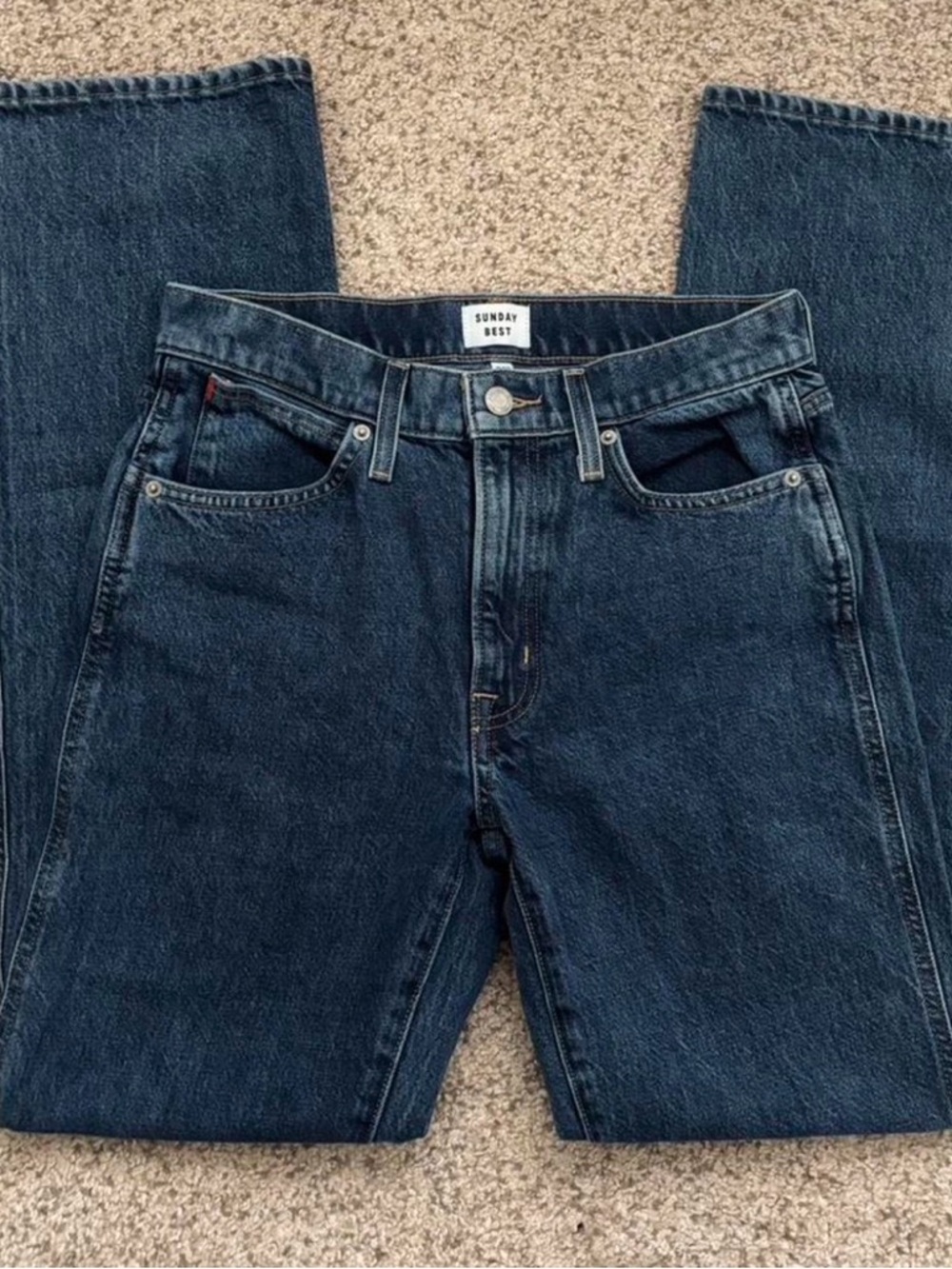 Sunday Best Indigo Straight-Leg Jeans